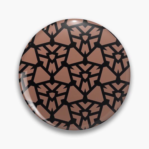 Item preview, Clay Brown and Black Minimal Shape Tile Pattern Coordinates w/ Behr Popular Color 2022 Perfect Penny S180-6 designed and sold by ColorOfTheYears.