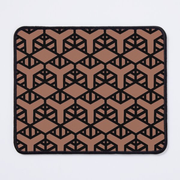 Item preview, Clay Brown and Black Geometric Shape Tile Pattern Coordinates w/ Behr Popular Color 2022 Perfect Penny S180-6 designed and sold by ColorOfTheYears.