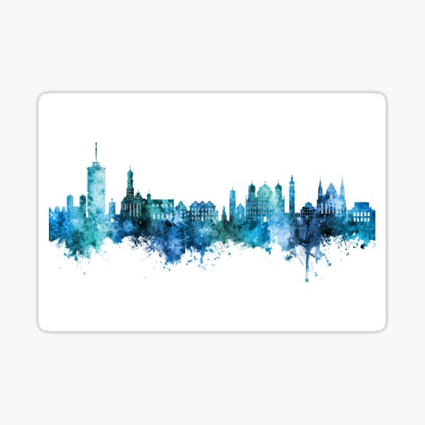 Artikel-Vorschau von Augsburg, Deutschland Skyline, designt und verkauft von MICHAEL TOMPSETT.