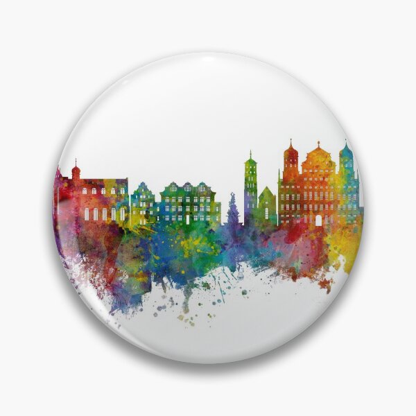 Item preview, Augsburg Germany Skyline designed and sold by ArtPrints.