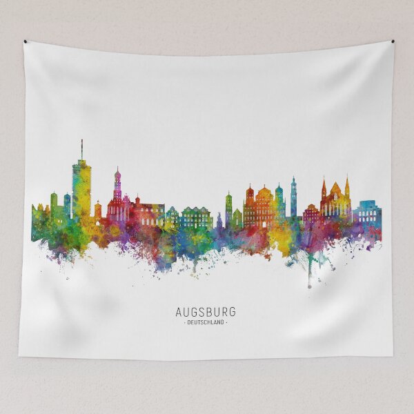 Item preview, Augsburg Germany Skyline designed and sold by ArtPrints.