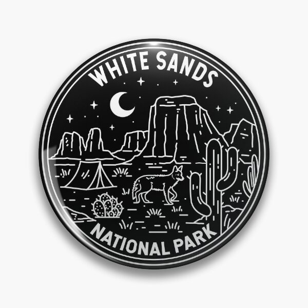 Item preview, White Sands National Park New Mexico Monoline designed and sold by KrisSidDesigns.
