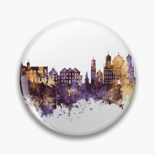Item preview, Augsburg Germany Skyline designed and sold by ArtPrints.
