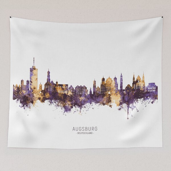 Item preview, Augsburg Germany Skyline designed and sold by ArtPrints.