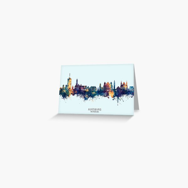 Item preview, Augsburg Germany Skyline designed and sold by ArtPrints.
