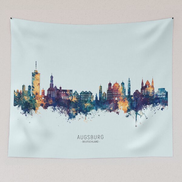 Item preview, Augsburg Germany Skyline designed and sold by ArtPrints.