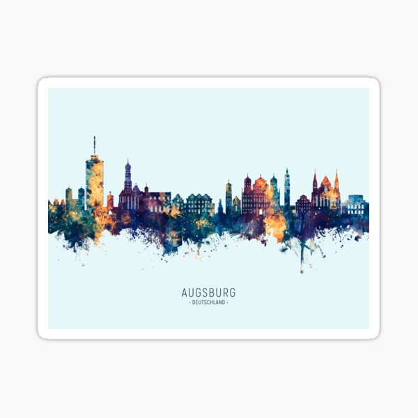 Artikel-Vorschau von Augsburg Germany Skyline, designt und verkauft von MICHAEL TOMPSETT.
