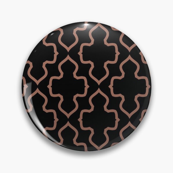Item preview, Clay Brown and Black Ornamental Shape Pattern Coordinates w/ Behr Popular Color 2022 Perfect Penny S180-6 designed and sold by ColorOfTheYears.