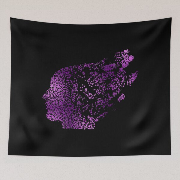 Item preview, Purple Glow Music Notes-funny purple music note head for music lovers  designed and sold by NiceSpot.