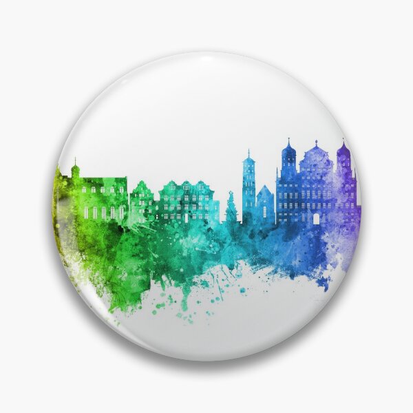 Item preview, Augsburg Germany Skyline designed and sold by ArtPrints.