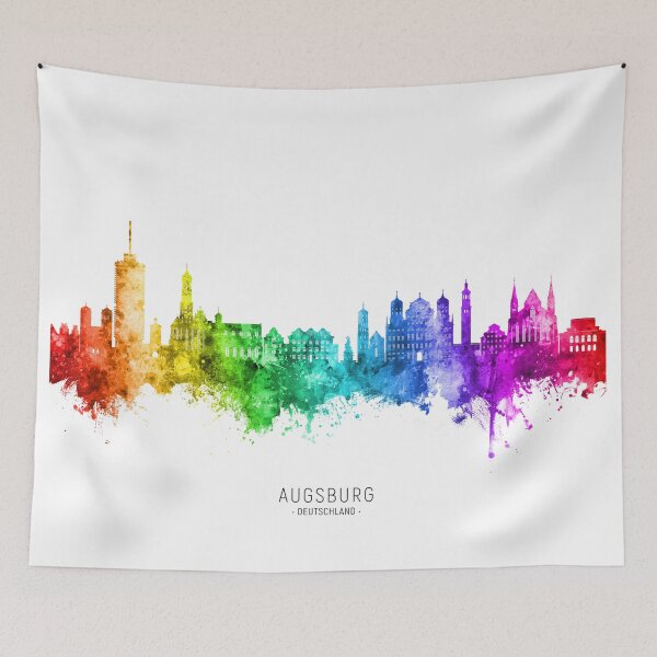 Item preview, Augsburg Germany Skyline designed and sold by ArtPrints.