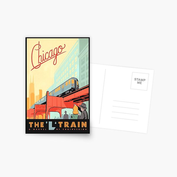 Item preview, Chicago L Train Advertisement designed and sold by QuetzalKay.