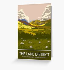 The Lake District, Helvellyn from Penruddock Greeting Card