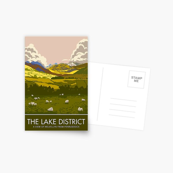 The Lake District, Helvellyn from Penruddock Postcard