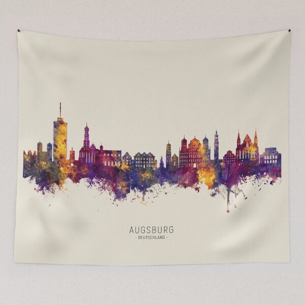 Item preview, Augsburg Germany Skyline designed and sold by ArtPrints.