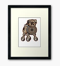 Steampunk Pug Framed Print