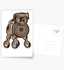Steampunk Pug Postcards