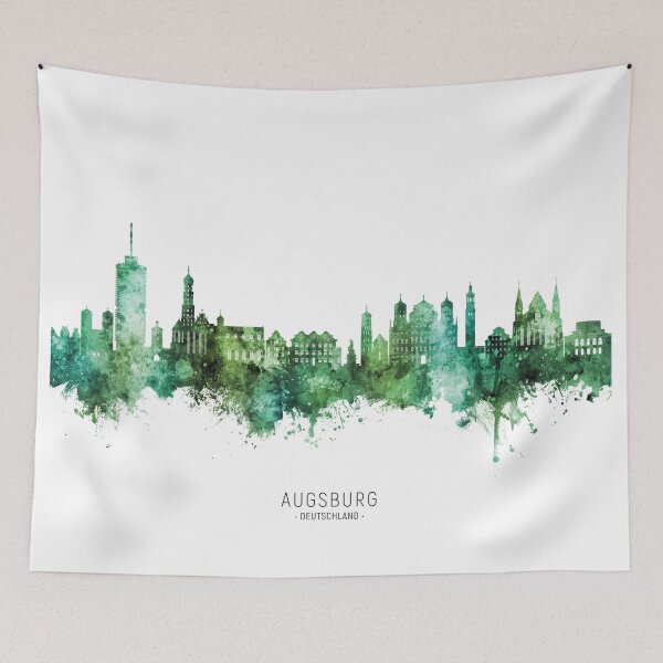 Item preview, Augsburg Germany Skyline designed and sold by ArtPrints.