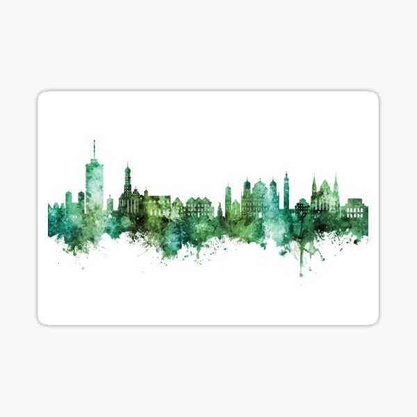 Artikel-Vorschau von Augsburg Germany Skyline, designt und verkauft von MICHAEL TOMPSETT.