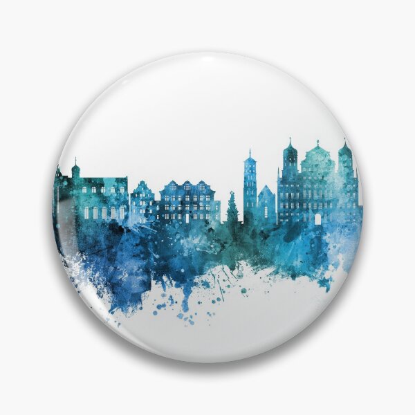 Item preview, Augsburg Germany Skyline designed and sold by ArtPrints.