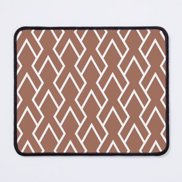 Item preview, Clay Brown and White Tessellation Line Pattern 6 Coordinates w/ Behr Popular Color 2022 Perfect Penny S180-6 designed and sold by ColorOfTheYears.