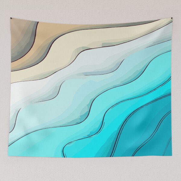 Item preview, sea ​​waves, beach sand, marine, sea lovers, summer by the sea  designed and sold by Collagedream.