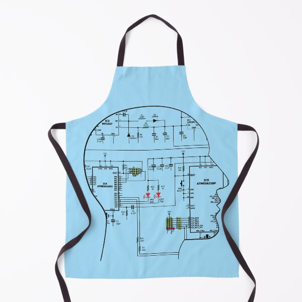 Item preview, Human face shaped electronics circuit art designed and sold by EngineersArt.