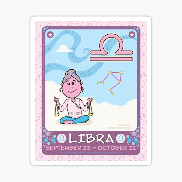 Libra Toon Sticker