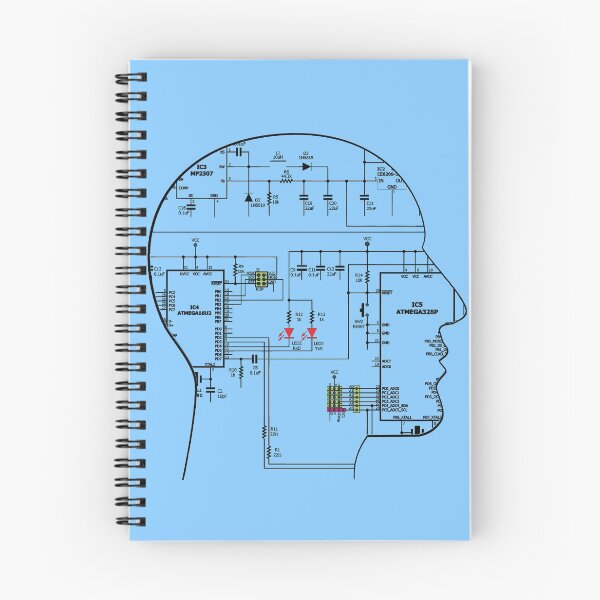 Item preview, Human face shaped electronics circuit art designed and sold by EngineersArt.