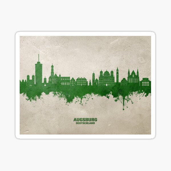 Artikel-Vorschau von Augsburg Germany Skyline, designt und verkauft von MICHAEL TOMPSETT.