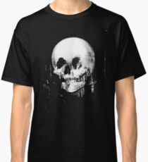 Woman with Halloween Skull Reflection In Mirror Classic T-Shirt