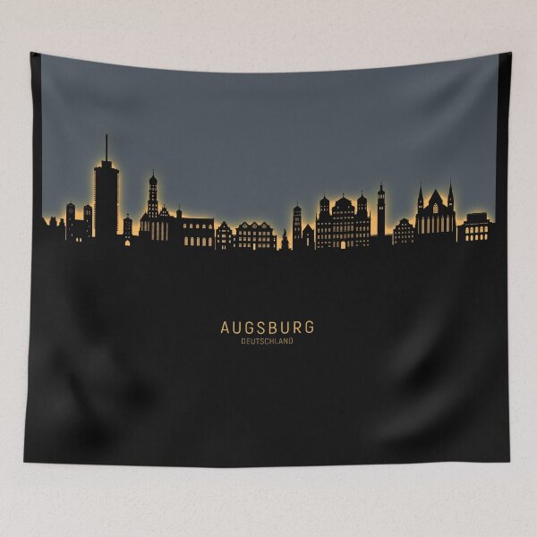Item preview, Augsburg Germany Skyline designed and sold by ArtPrints.