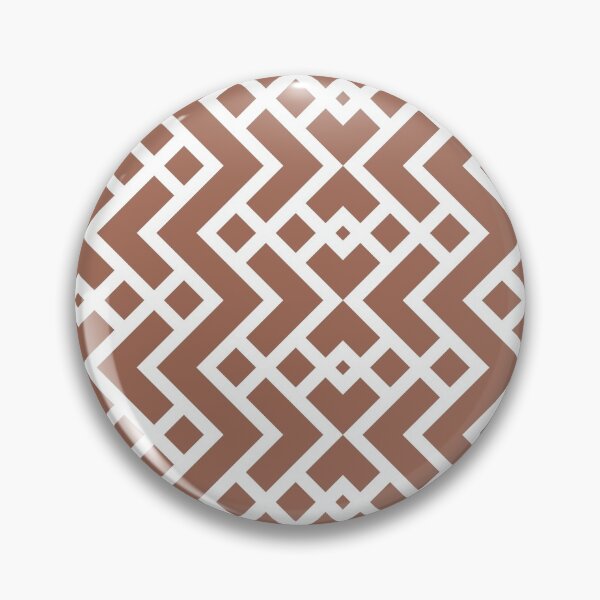 Item preview, Clay Brown and White Tessellation Line Pattern 25 Coordinates w/ Behr Popular Color 2022 Perfect Penny S180-6 designed and sold by ColorOfTheYears.