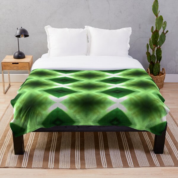 Item preview, Green Glowing Neon Diamond Geometric Pattern designed and sold by Zeph1.