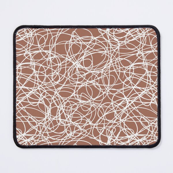 Item preview, Clay Brown and White Thick Scribble Mosaic Pattern Coordinates w/ Behr Popular Color 2022 Perfect Penny S180-6 designed and sold by ColorOfTheYears.