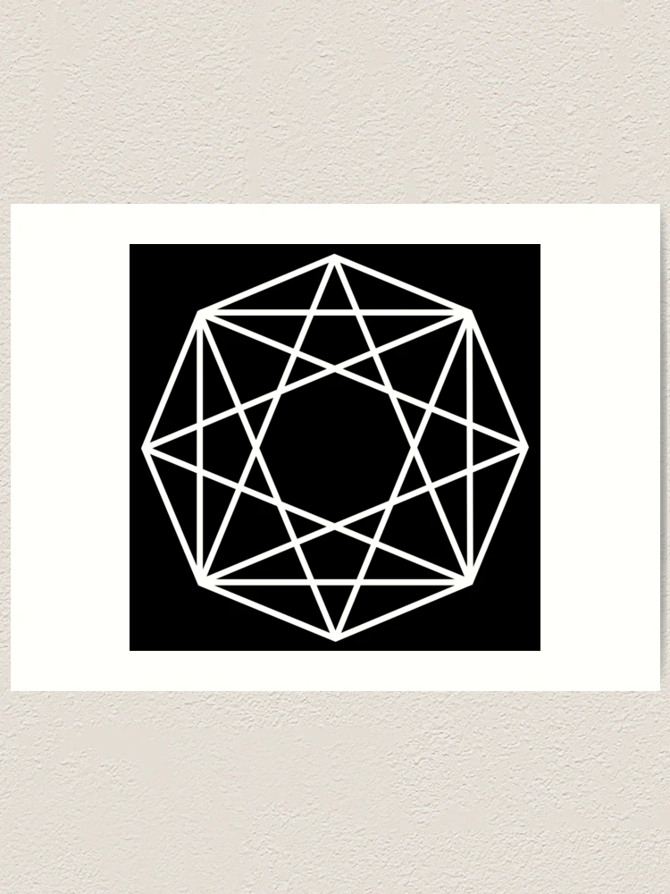 Framed Art Drawing 2024 - Illuminated Geometry - Star Alliances - I of II