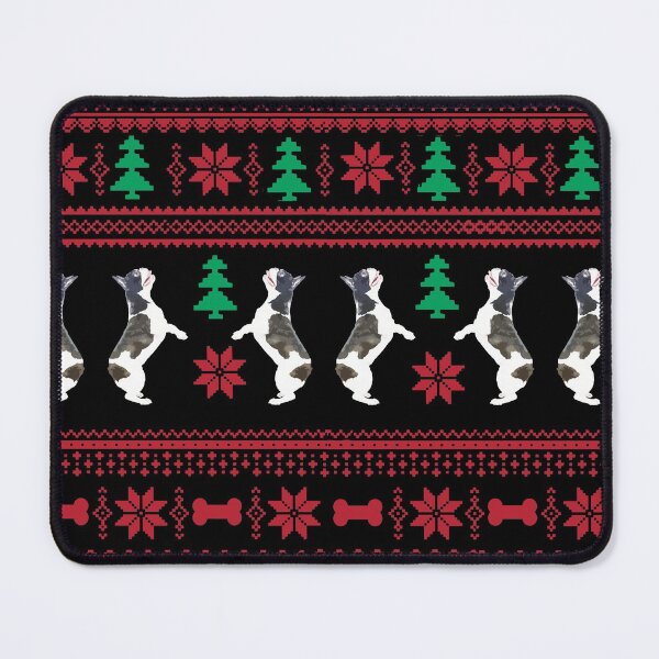 Item preview, French Bulldog Christmas Sweater Pattern designed and sold by Collagedream.