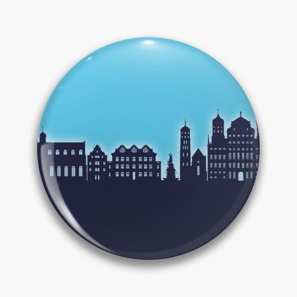 Item preview, Augsburg Germany Skyline designed and sold by ArtPrints.