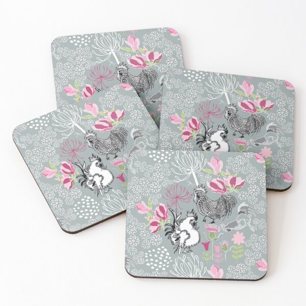 Item preview, Magnolia Roosters designed and sold by LIMEZINNIASDES.