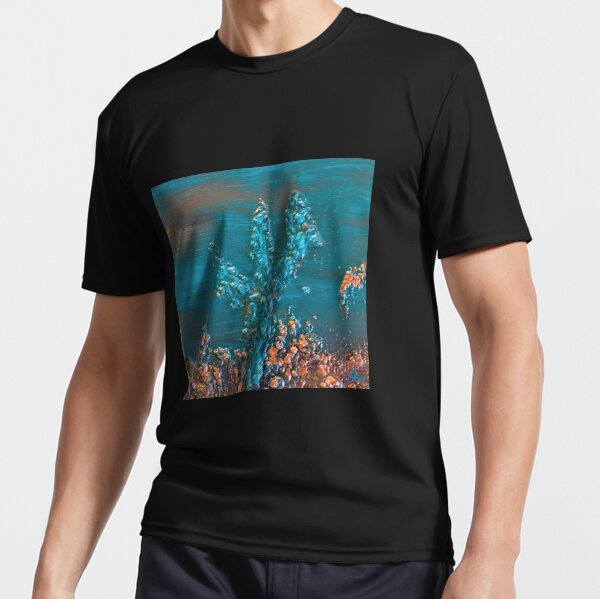 Elevated Cactus in the Desert Art Print Active T-Shirt