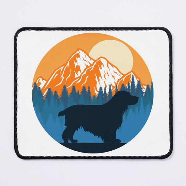 Item preview, Cocker Spaniel Dog Silhouette Sunset Mountain Forest cocker spaniel lover designed and sold by alaechamlal.