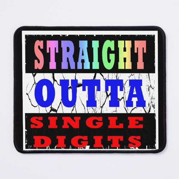 Item preview, Straight Outta Single Digits Happy 10th Birthday designed and sold by KeysTreasures.