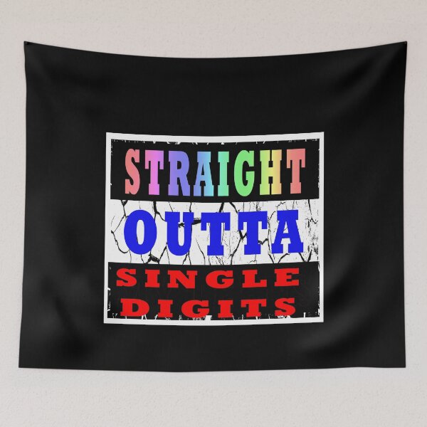 Item preview, Straight Outta Single Digits Happy 10th Birthday designed and sold by KeysTreasures.