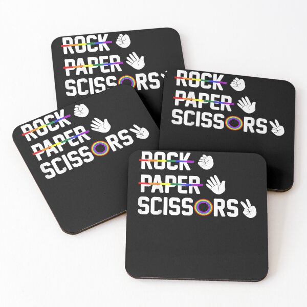 Item preview, Rock Paper Scissors Gay Lesbian LGBT Pride  designed and sold by RogerGift.