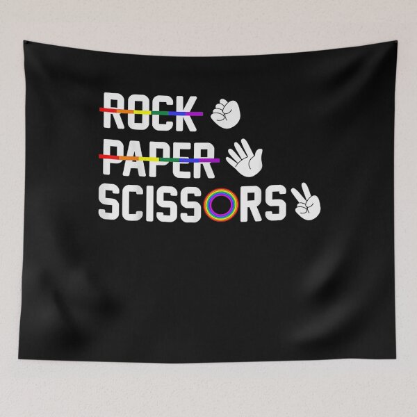 Item preview, Rock Paper Scissors Gay Lesbian LGBT Pride  designed and sold by RogerGift.