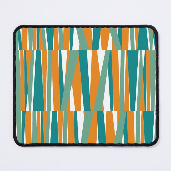 Item preview, Retro Angular Stripes Blue and Orange designed and sold by QuestingPixel.