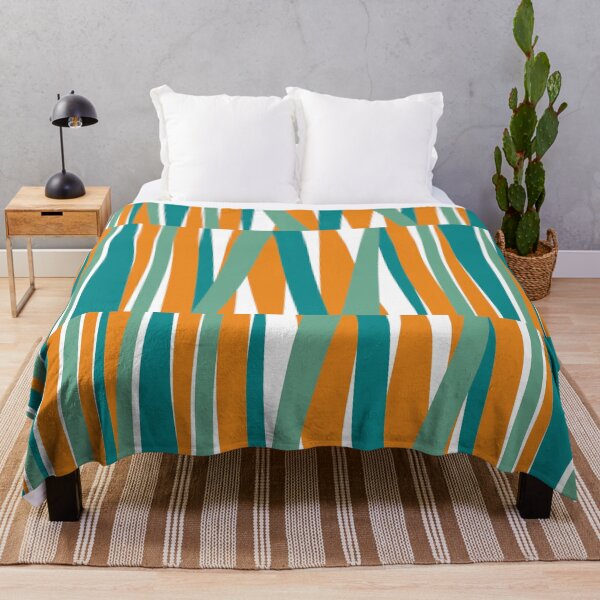 Item preview, Rayas angulares retro azul y naranja designed and sold by QuestingPixel.