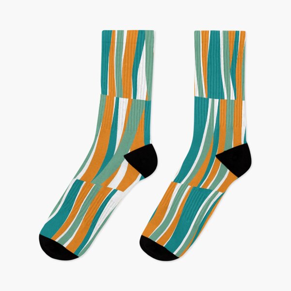 Item preview, Retro Angular Stripes Blue and Orange designed and sold by QuestingPixel.