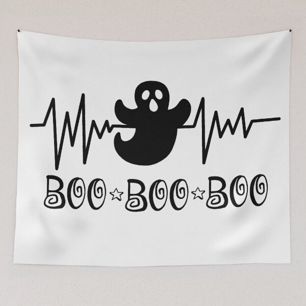 Item preview, Boo ghost heart beat Halloween- men’s and women’s  Halloween  designed and sold by Designs Of all kinds.
