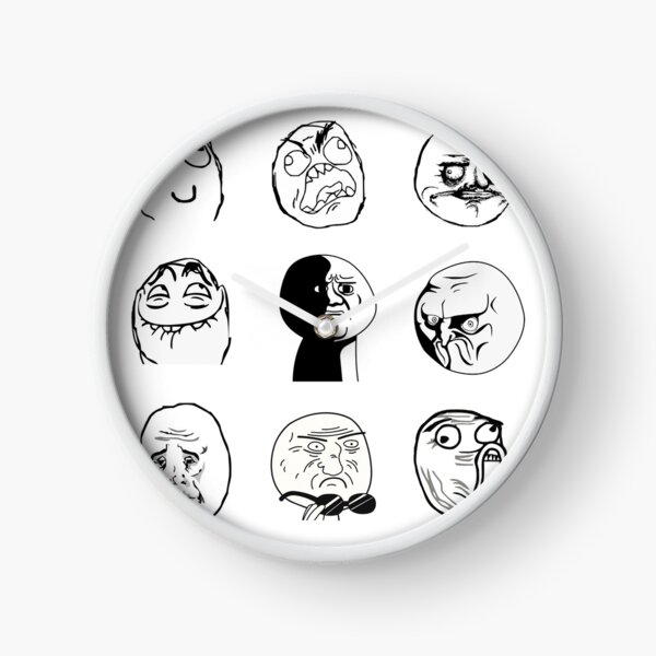 Rage Faces Pack Clock